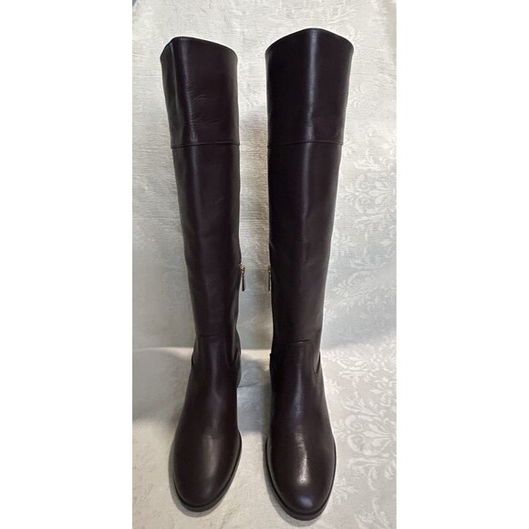 Michael Kors Shoes - Michael Kors Dylyn Knee High Leather Riding Boots Barolo Brown Women’s Size 8M